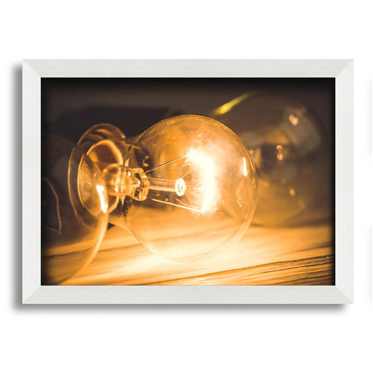 Latitude Run Light Bulb Detail Single Picture Frame Art Prints